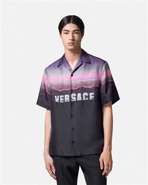 camisas de seda versace|camisas de versace.